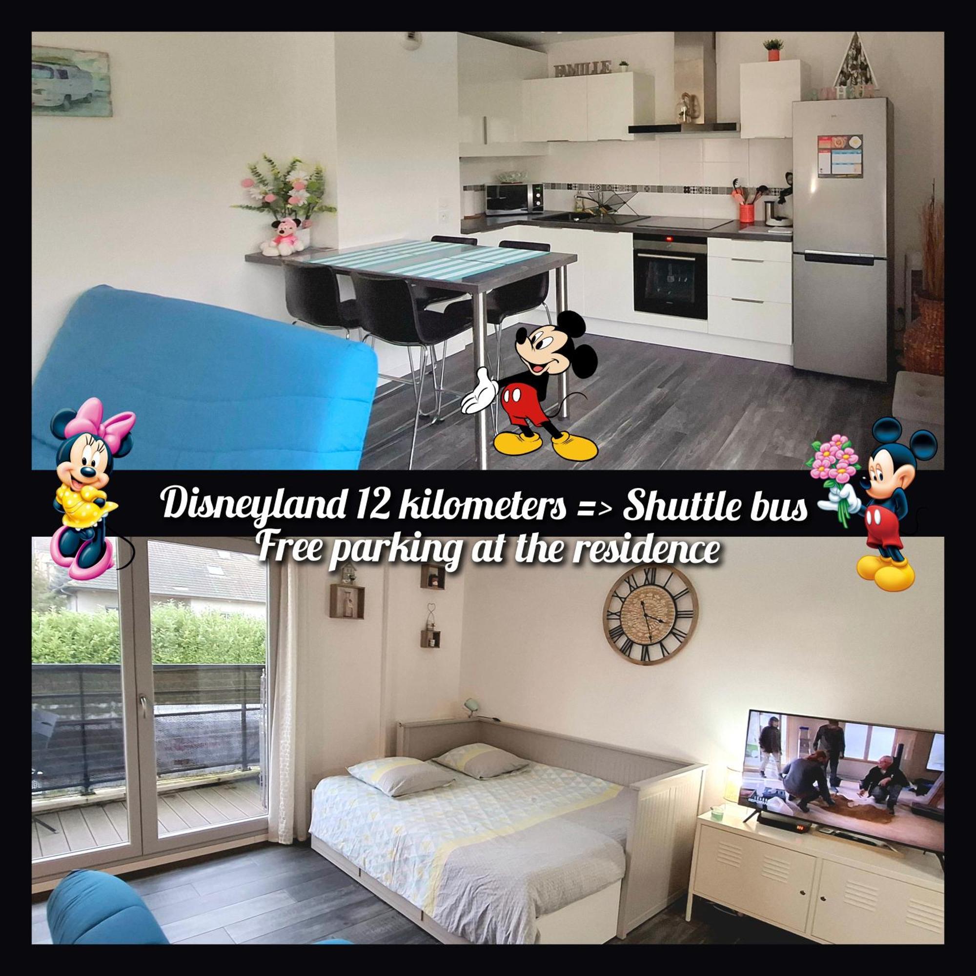 Appartement Studio O Fil De L'O A 12 Kilometres De Disneyland Paris Crecy-la-Chapelle Ngoại thất bức ảnh